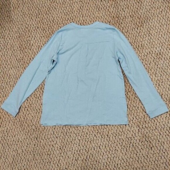 2 Style & Co Pullover Womens Partial Button Up Long Sleeve Shirts NWT Blue PM - Picture 10 of 10